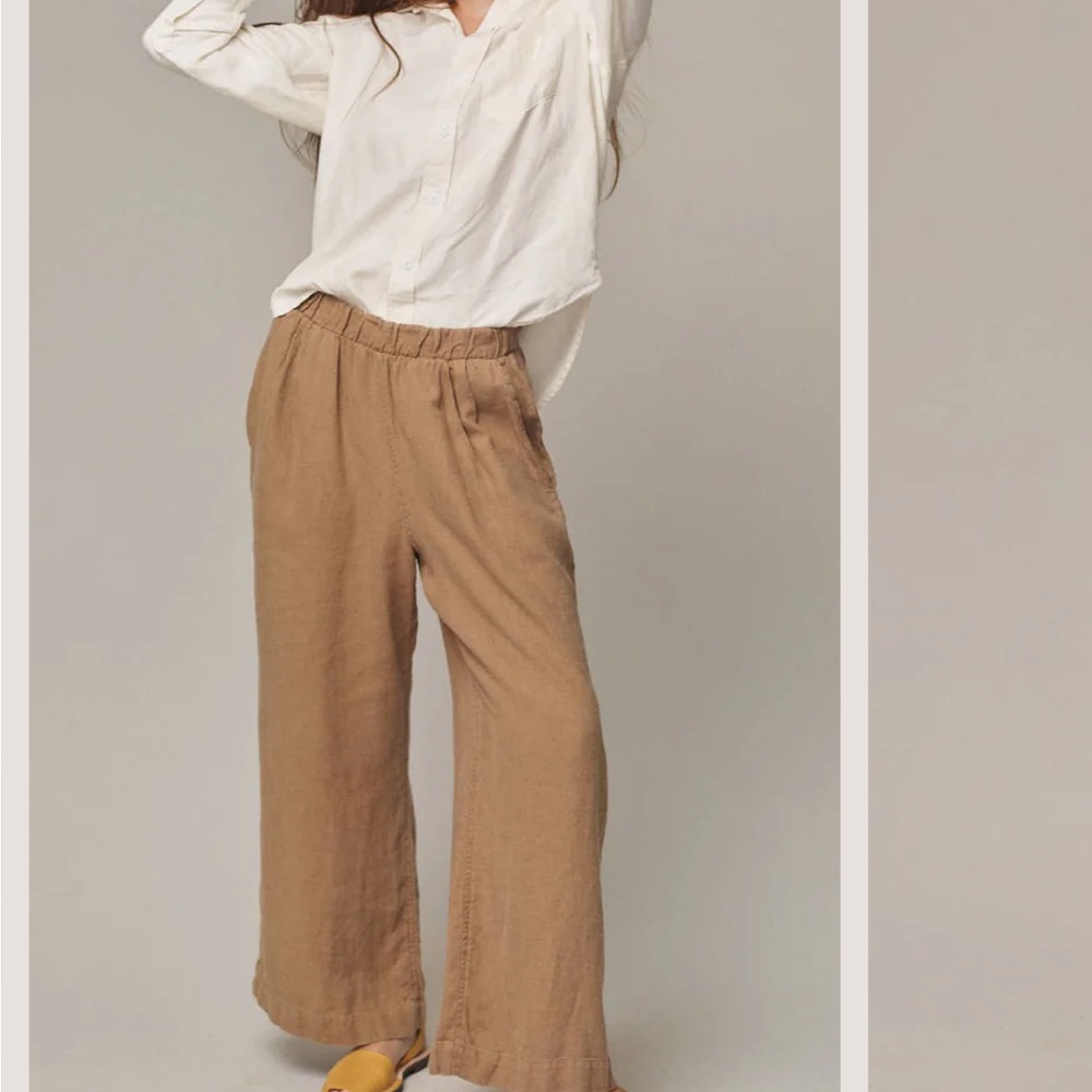 Jungmaven Women's Cambria Tan Wide-Leg Pants